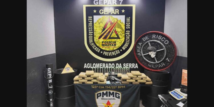 Homem é preso e dois menores apreendidos com drogas e arma em BH